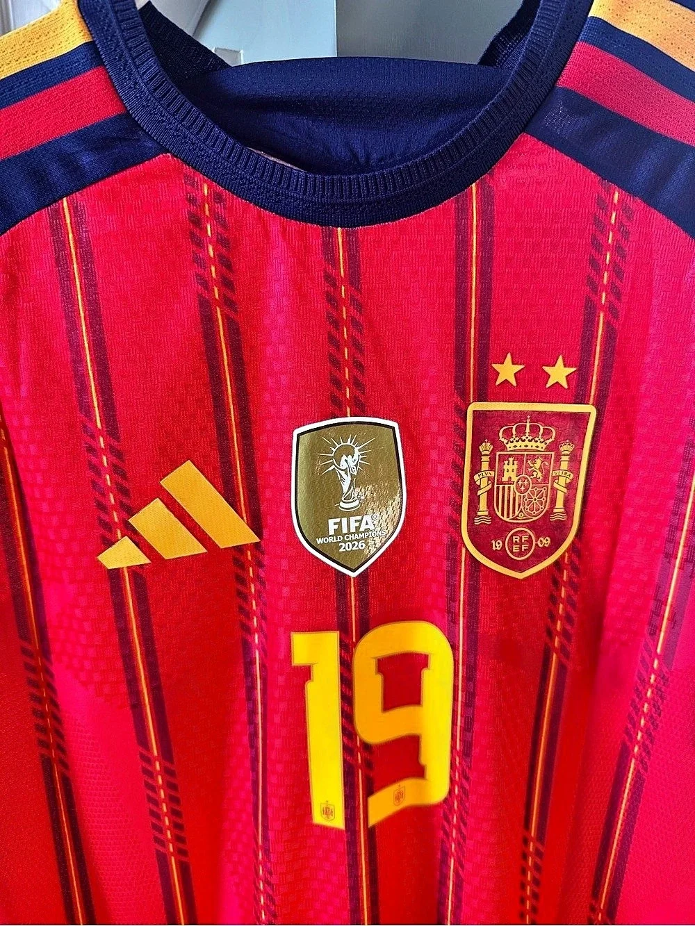 adidas adidas JSY P95985 Lamine Yamal Spain Soccer Jersey Red & Blue XL NWT